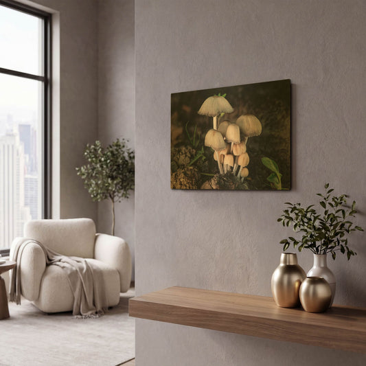 'Red River Of The North 08' By Gordon Semmens Gold Metal Wall Art
