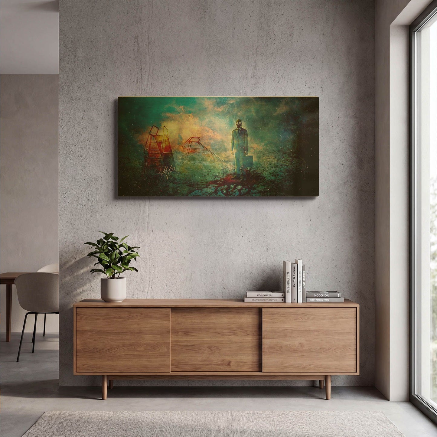 'Grief' By Mario Sanchez Nevado Gold Metal Wall Art