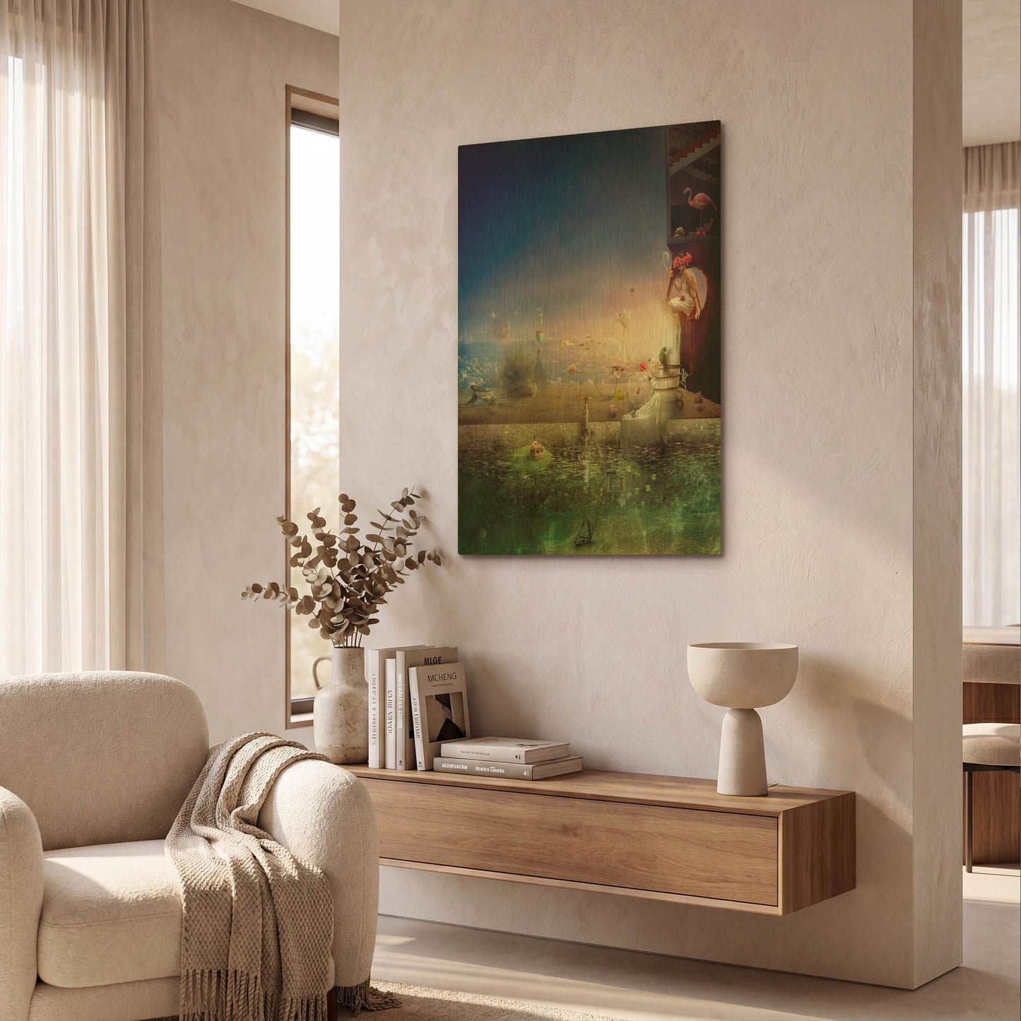 'HiddenPlace' By Mario Sanchez Nevado Gold Metal Wall Art