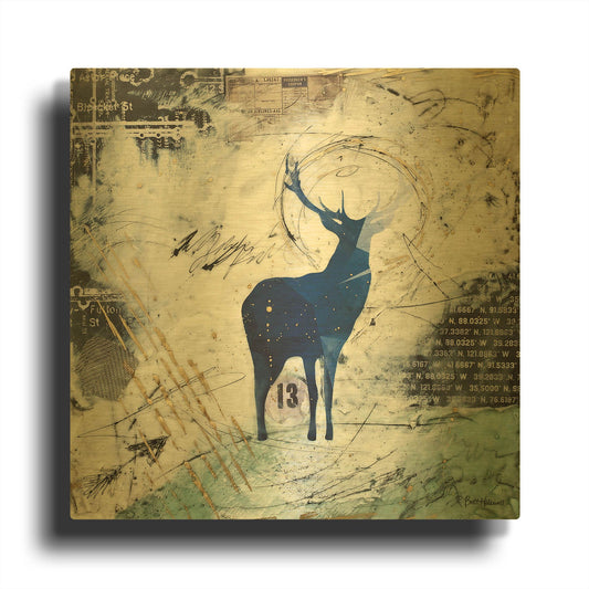 'Wanderer' By Britt Hallowell Gold Metal Wall Art
