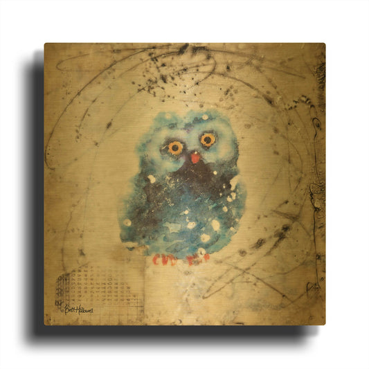 'The Wonder Years II' By Britt Hallowell Gold Metal Wall Art