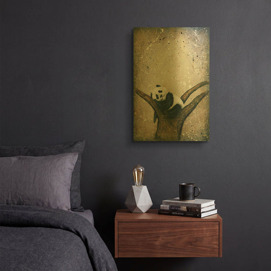 'Naptime' By Britt Hallowell Gold Metal Wall Art