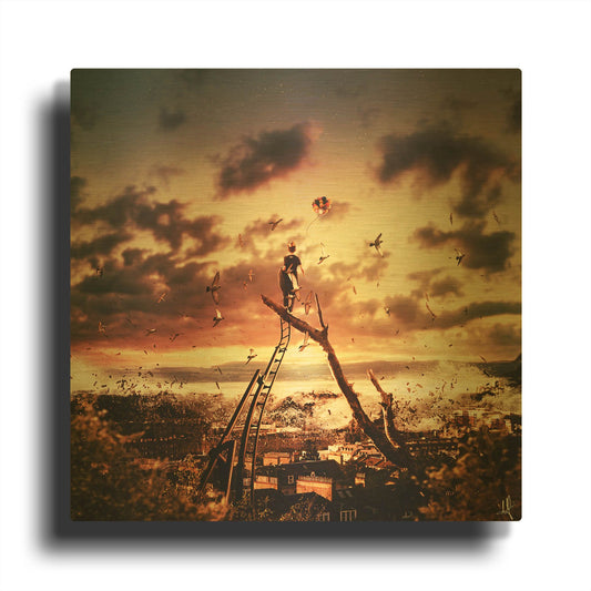 'King For A Day' By Mario Sanchez Nevado Gold Metal Wall Art