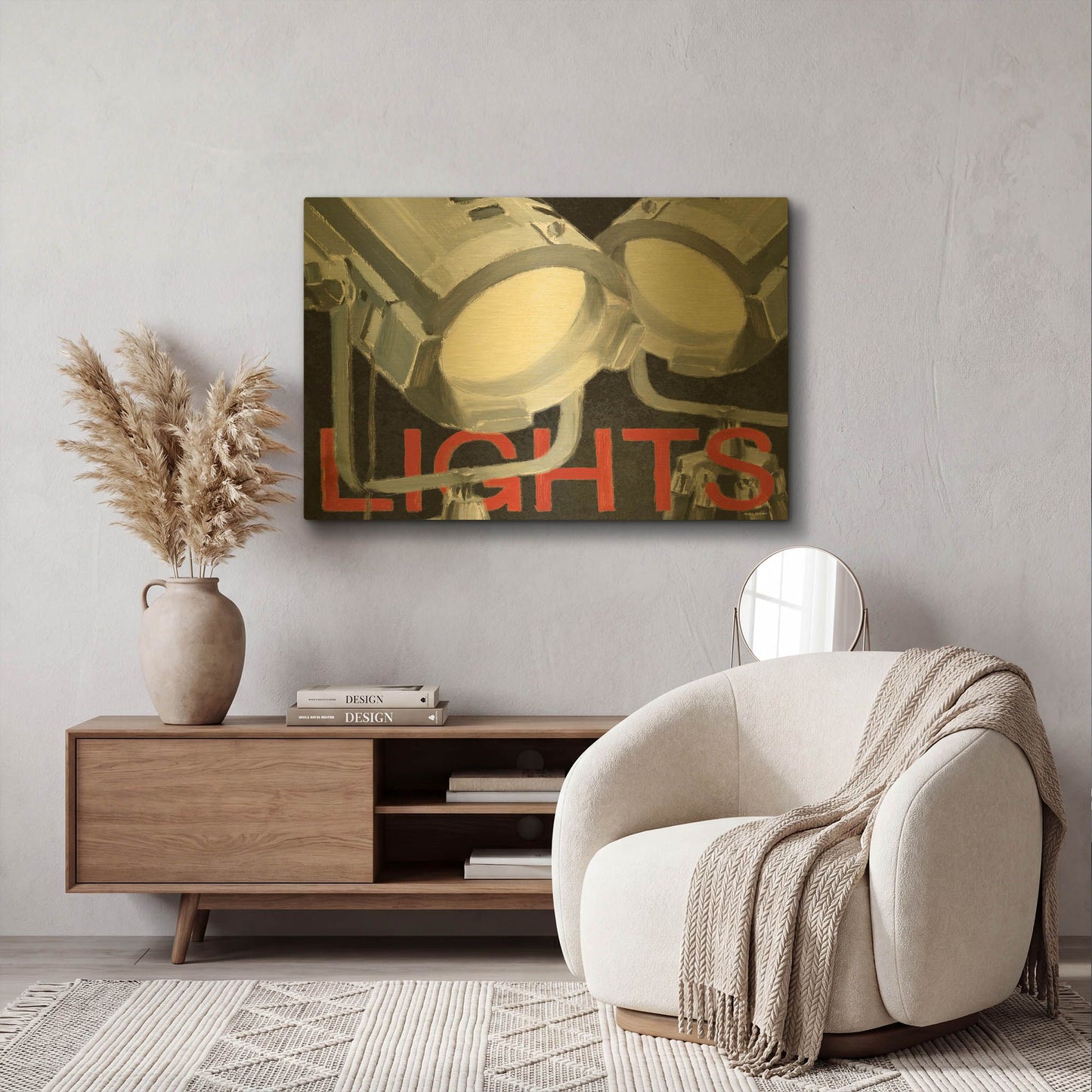 'Lights Camera Action 1' By Marco Fabiano Gold Metal Wall Art