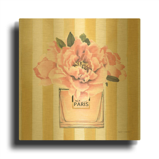 'Forever Fashion Perfume' By Marco Fabiano Gold Metal Wall Art
