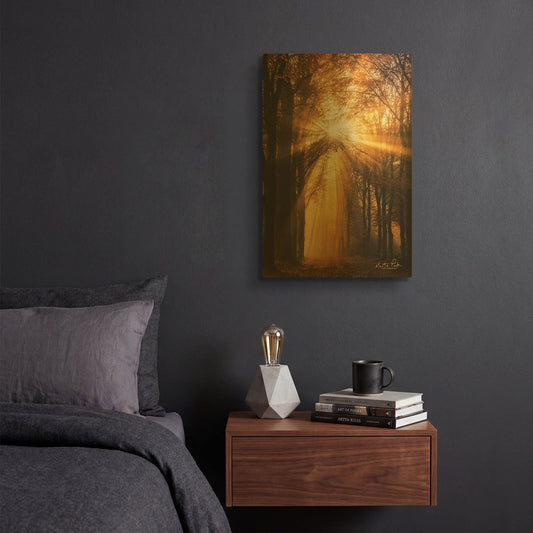 'Sunburst' By Martin Podt Gold Metal Wall Art