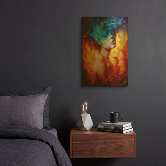 'Revelation' By Mario Sanchez Nevado Gold Metal Wall Art