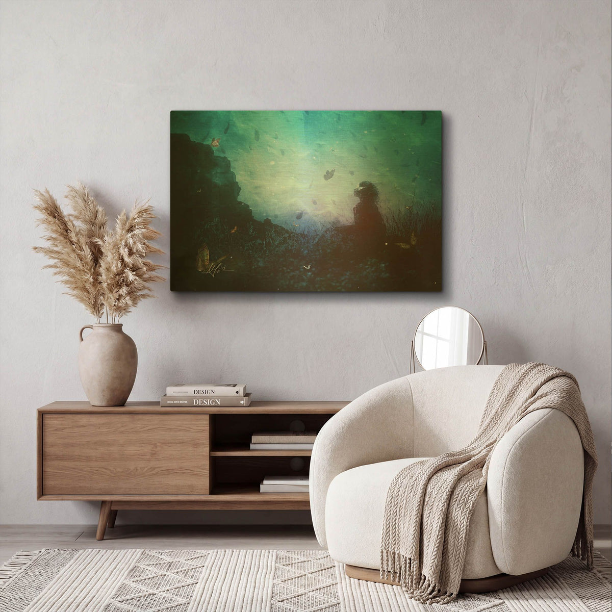 'Shattered Memories' By Mario Sanchez Nevado Gold Metal Wall Art
