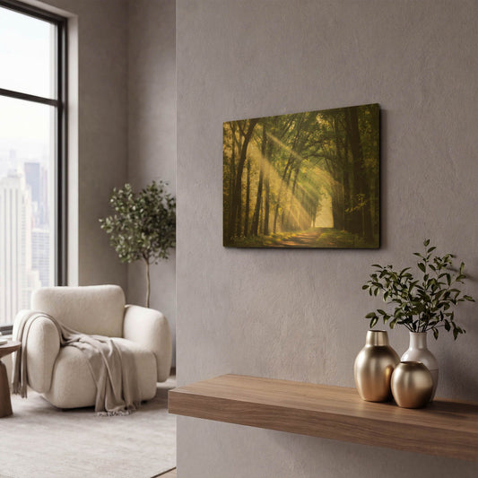 'The Light of Lochem' By Martin Podt Gold Metal Wall Art