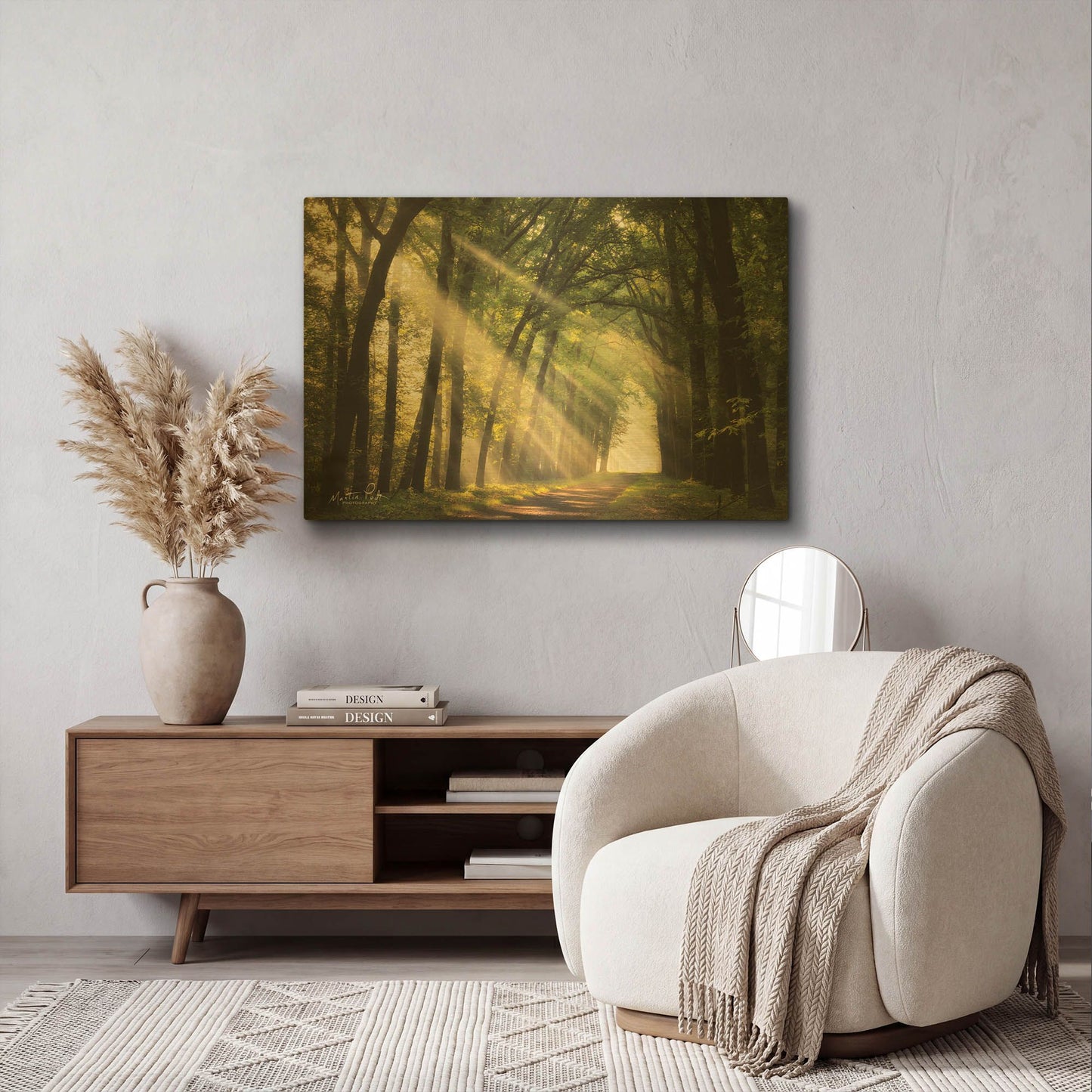 'The Light of Lochem' By Martin Podt Gold Metal Wall Art
