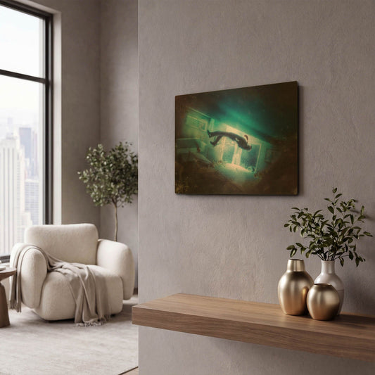 'Tears' By Mario Sanchez Nevado Gold Metal Wall Art