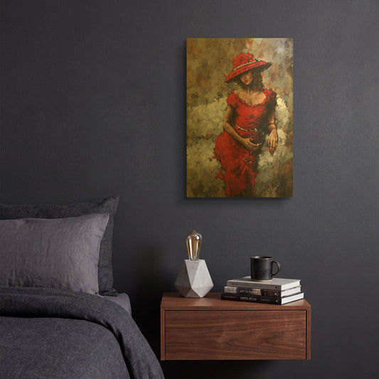 'Wine and Unwind' By Alexander Gunin Gold Metal Wall Art