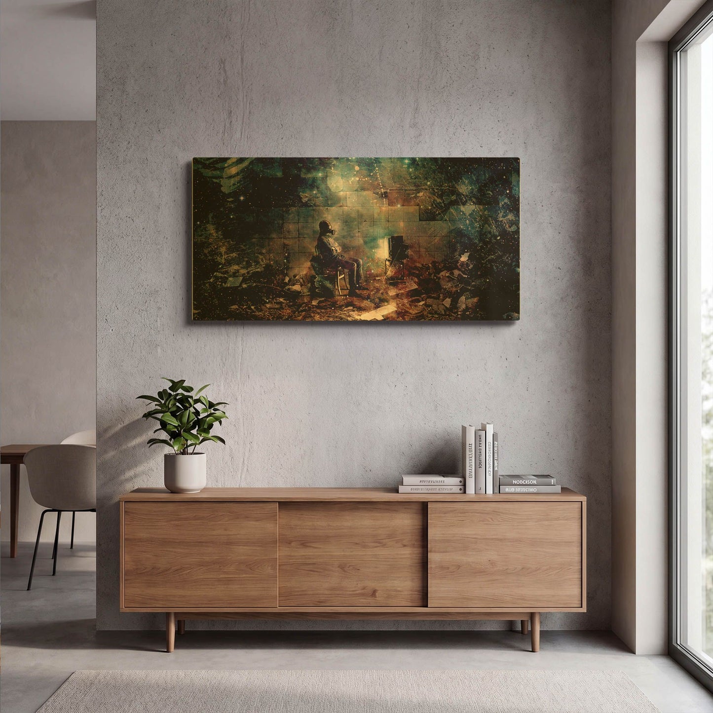 'The Noble Lie' By Mario Sanchez Nevado Gold Metal Wall Art