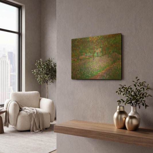 'The Artist' By Claude Monet Gold Metal Wall Art