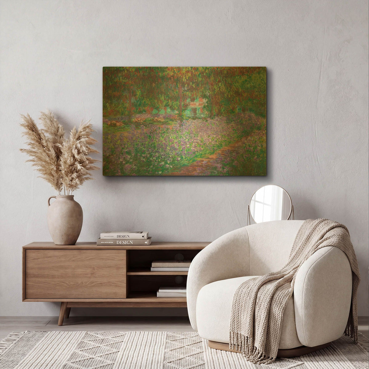 'The Artist' By Claude Monet Gold Metal Wall Art