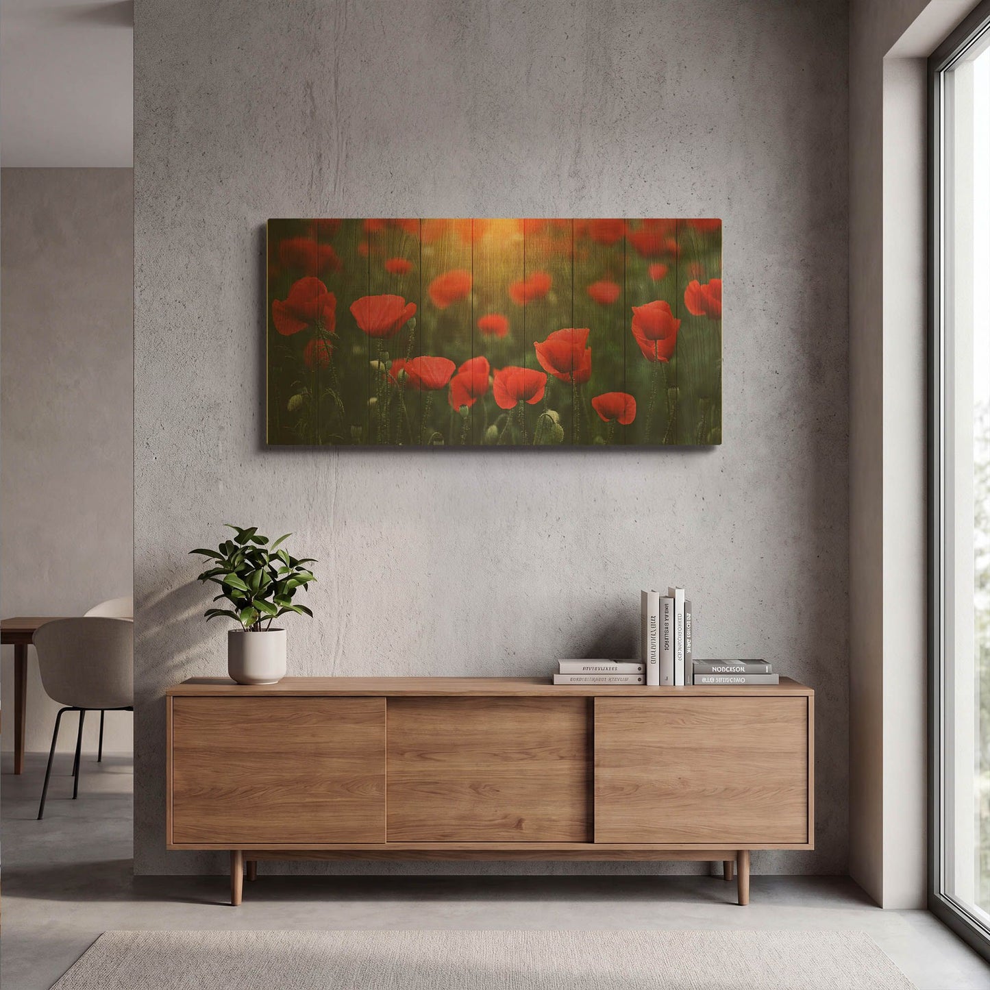'Poppy' By Bess Hamiti Gold Metal Wall Art