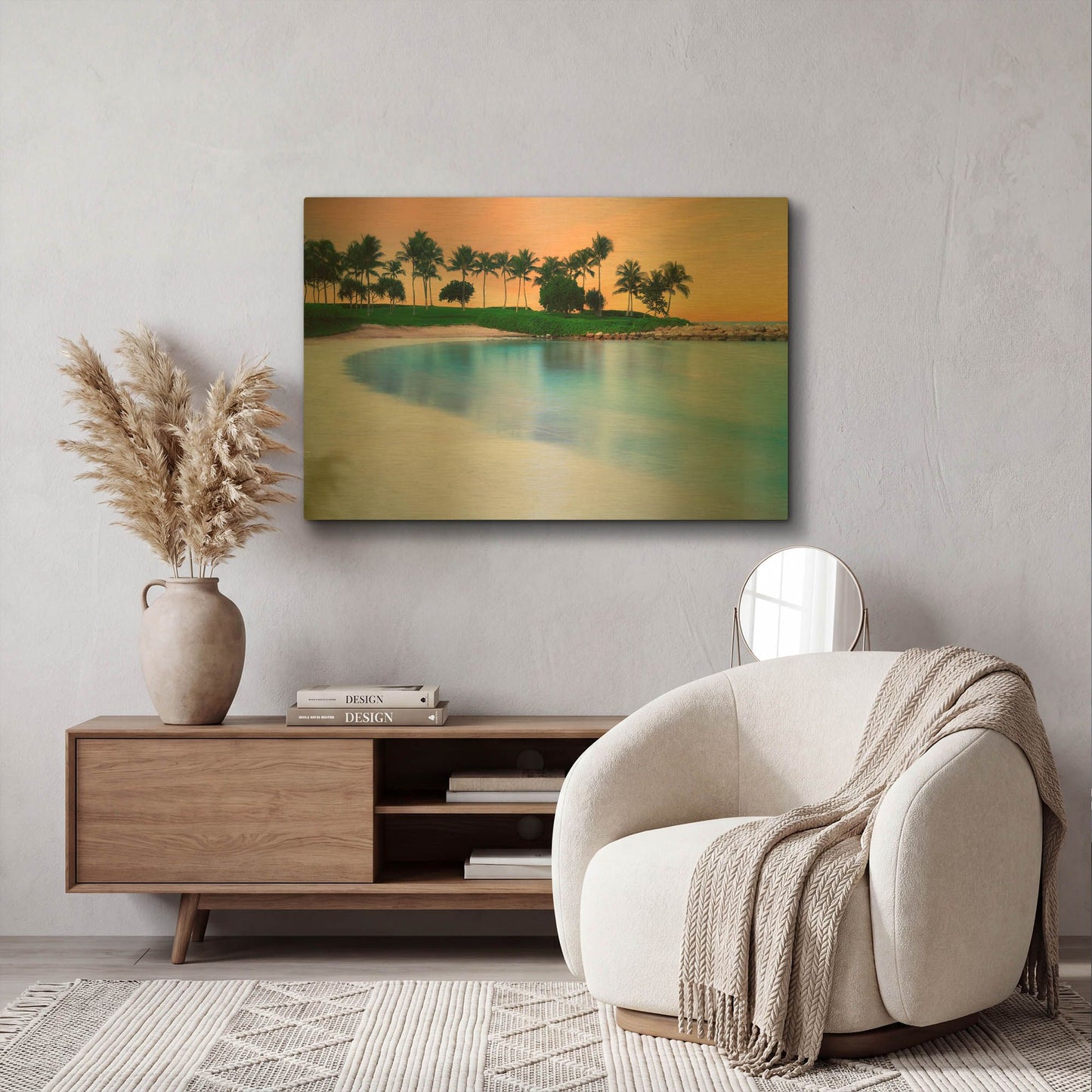 'Sweet Serene' By Dennis Frates Gold Metal Wall Art