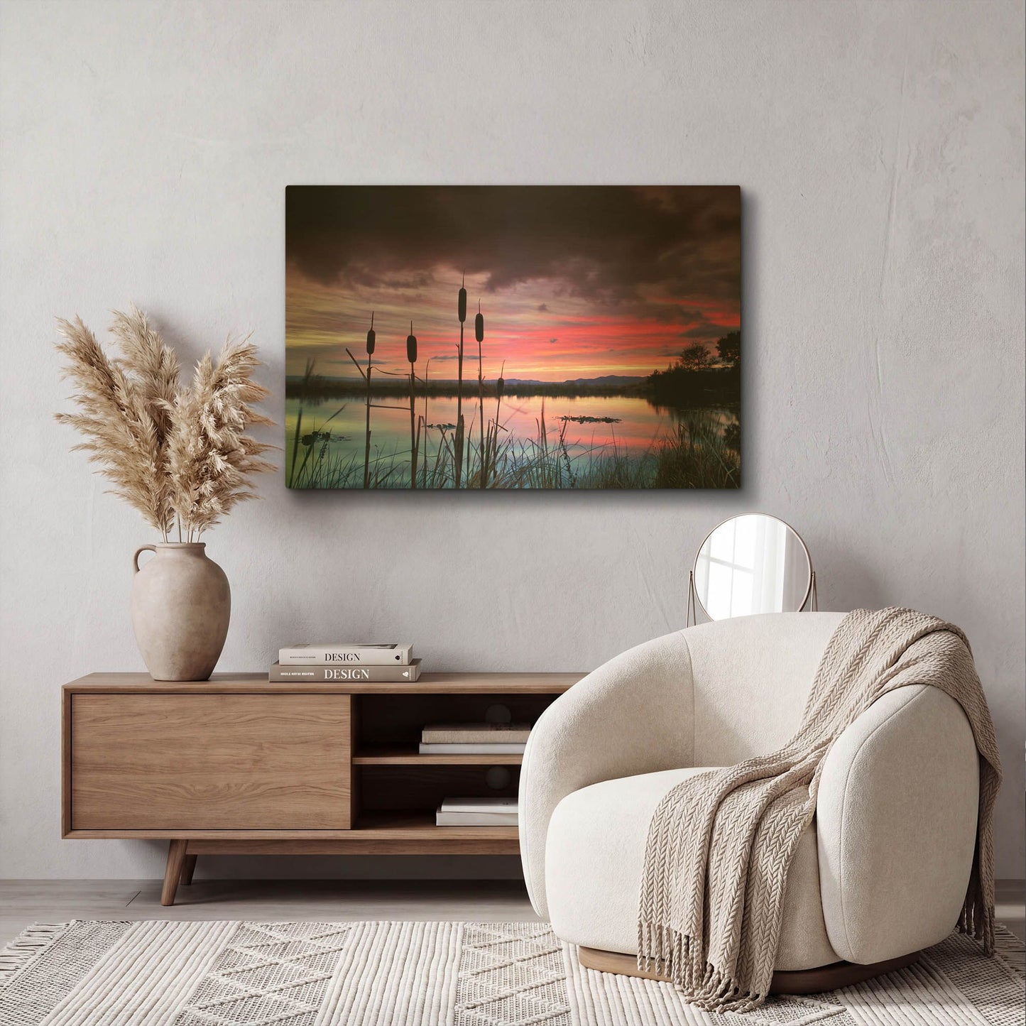 'Purple Skies' By Dennis Frates Gold Metal Wall Art