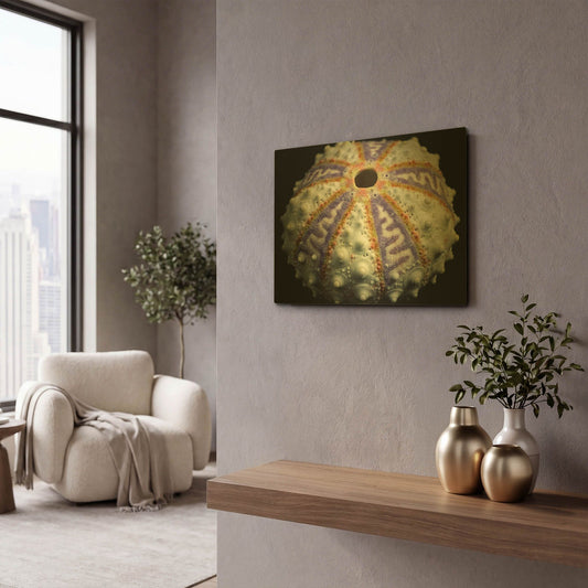 'Zig Zag' By Dennis Frates Gold Metal Wall Art