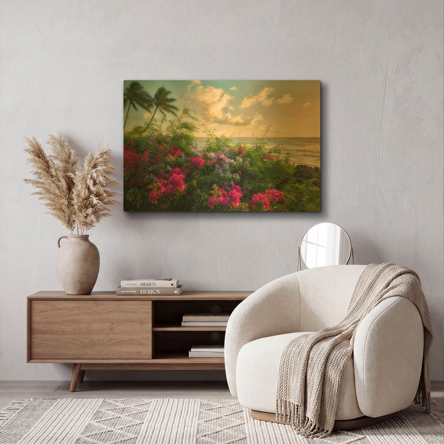 'Hot Pink' By Dennis Frates Gold Metal Wall Art