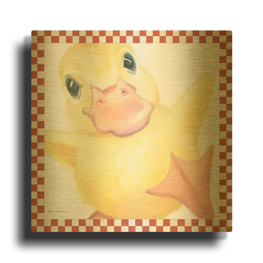'Farm Friends 2' By Myles Sullivan Gold Metal Wall Art