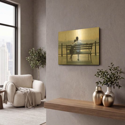 'Parisian Afternoon' By Myles Sullivan Gold Metal Wall Art