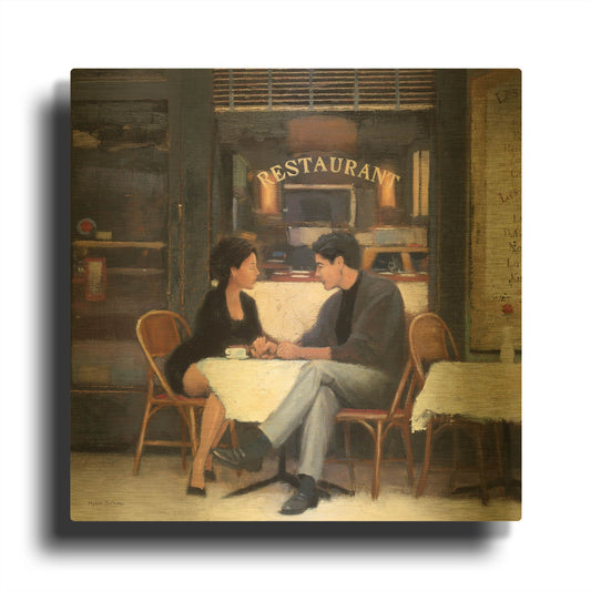 'Rendezvous' By Myles Sullivan Gold Metal Wall Art