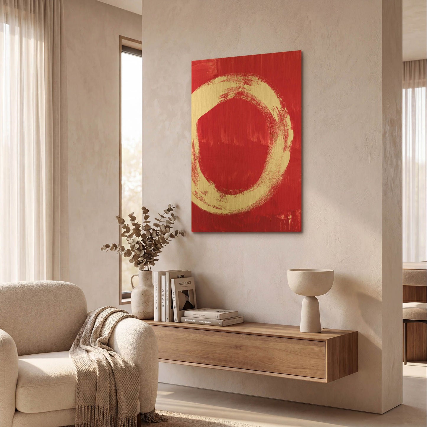 'Redenso' By Linda Woods Gold Metal Wall Art