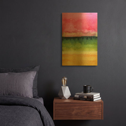 'Awakened' By Linda Woods Gold Metal Wall Art