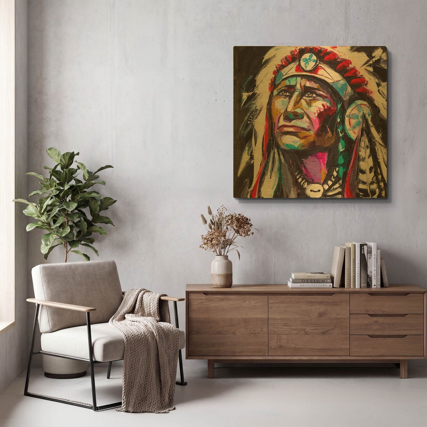 'Brave Hawk' By LUXE Gold Metal Wall Art
