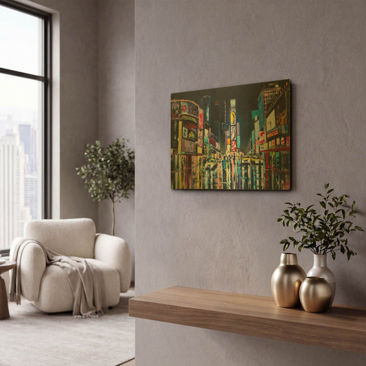 'NY' By LUXE Gold Metal Wall Art