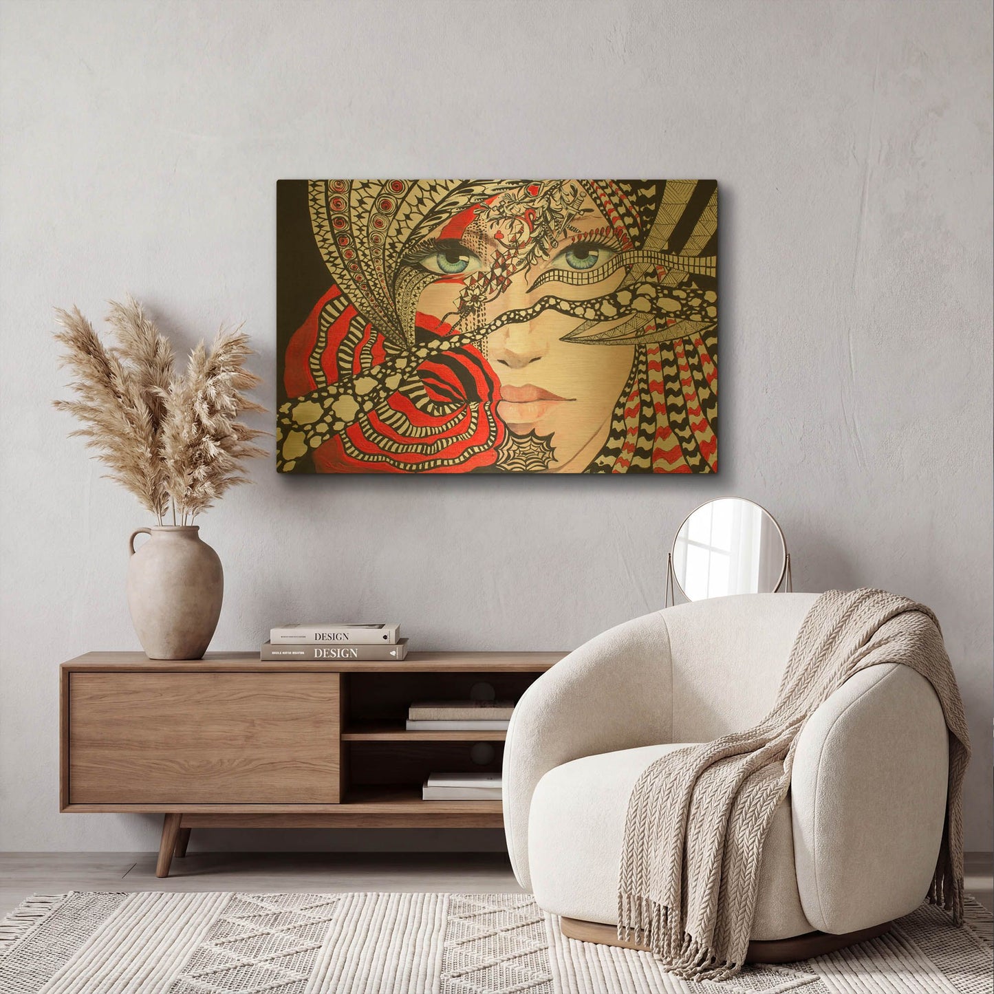 'Cimaruta' By LUXE Gold Metal Wall Art
