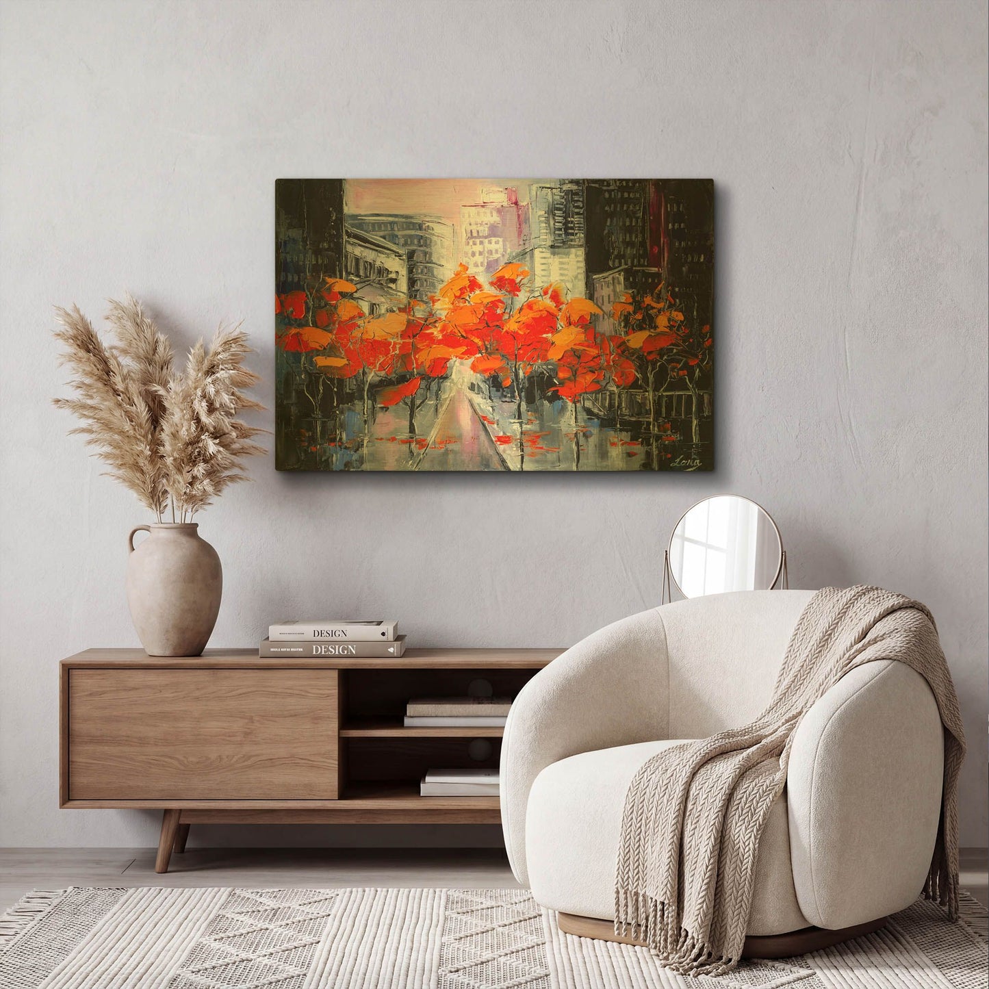 'City In A Foxy Clothes' By LUXE Gold Metal Wall Art