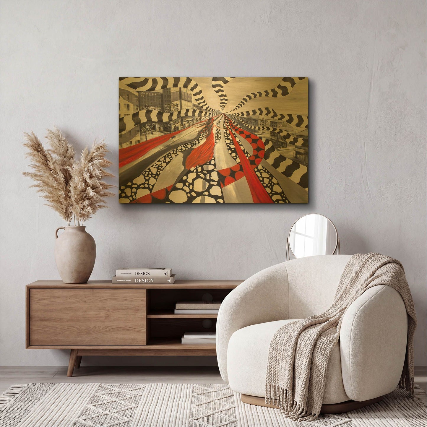 'X And Y' By LUXE Gold Metal Wall Art