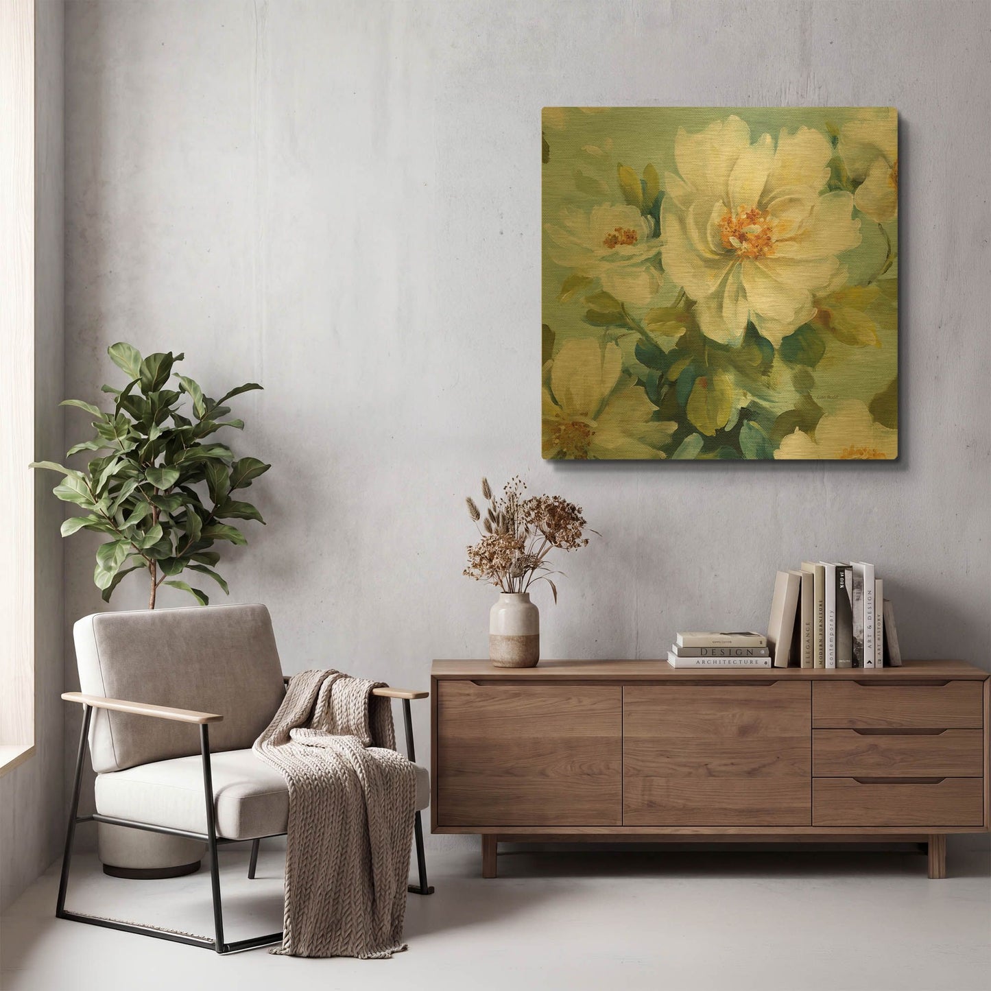 'Reflections III Crop' By Lisa Audit Gold Metal Wall Art