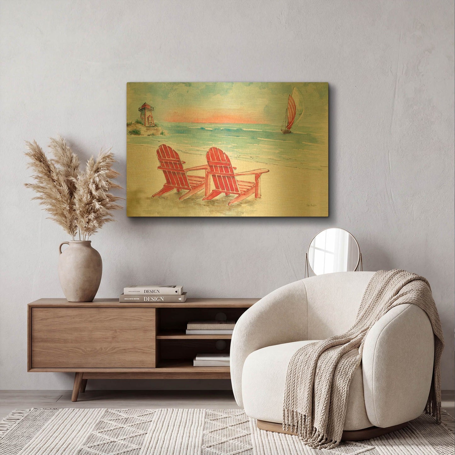 'In the Moment VII' By Lisa Audit Gold Metal Wall Art