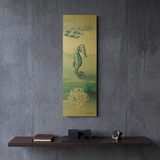 'Sea Life VII' By Lisa Audit Gold Metal Wall Art