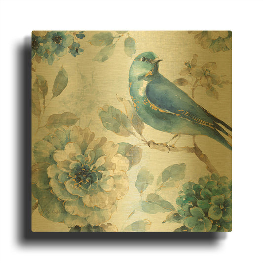 'Indigold III' By Lisa Audit Gold Metal Wall Art