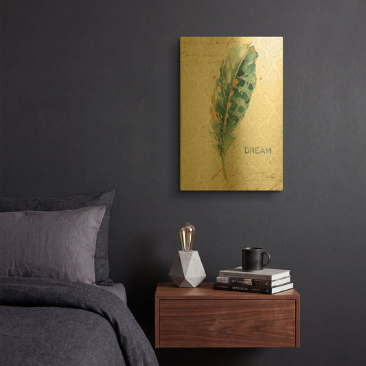 'Indigold XIX' By Lisa Audit Gold Metal Wall Art