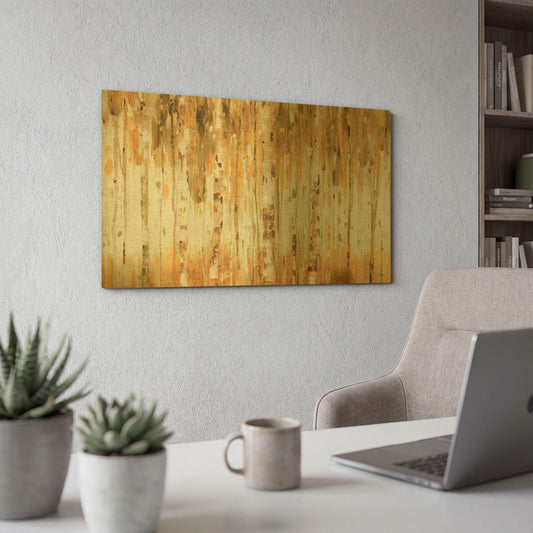 'The Forest I Fall' By Lisa Audit Gold Metal Wall Art