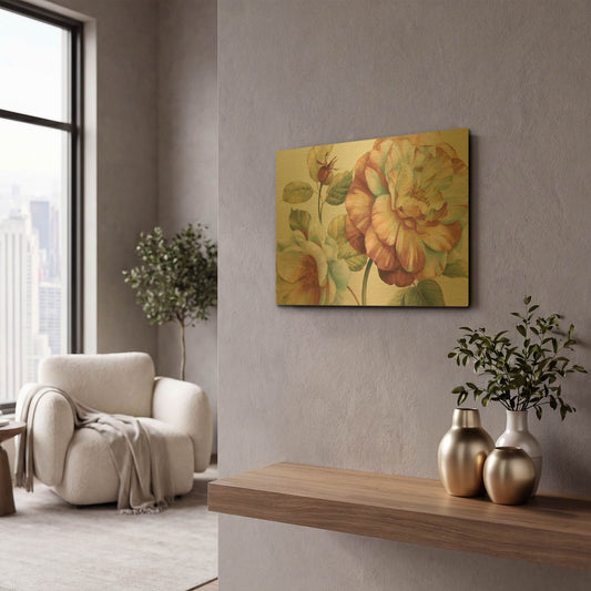 'Romantic Afternoon Light II' By Lisa Audit Gold Metal Wall Art