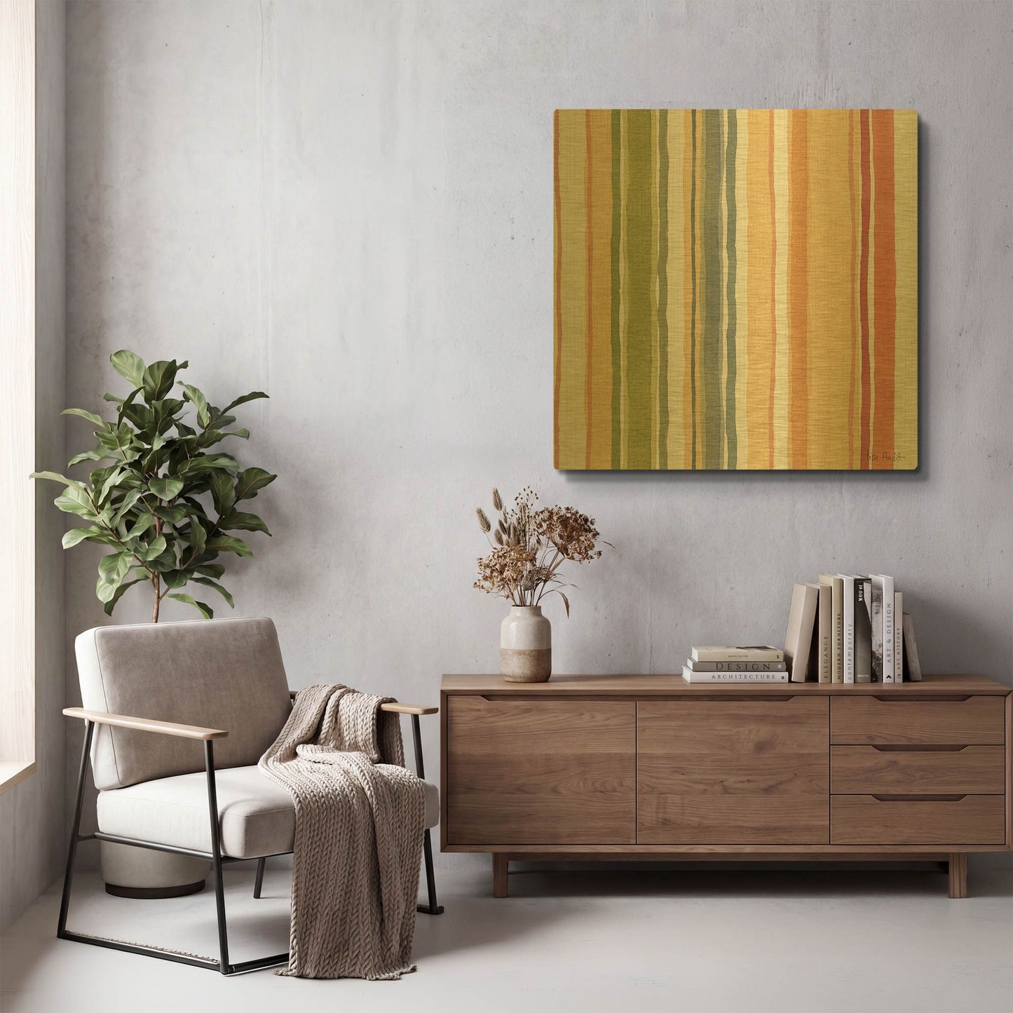 'Time To Share Pattern' By Lisa Audit Gold Metal Wall Art