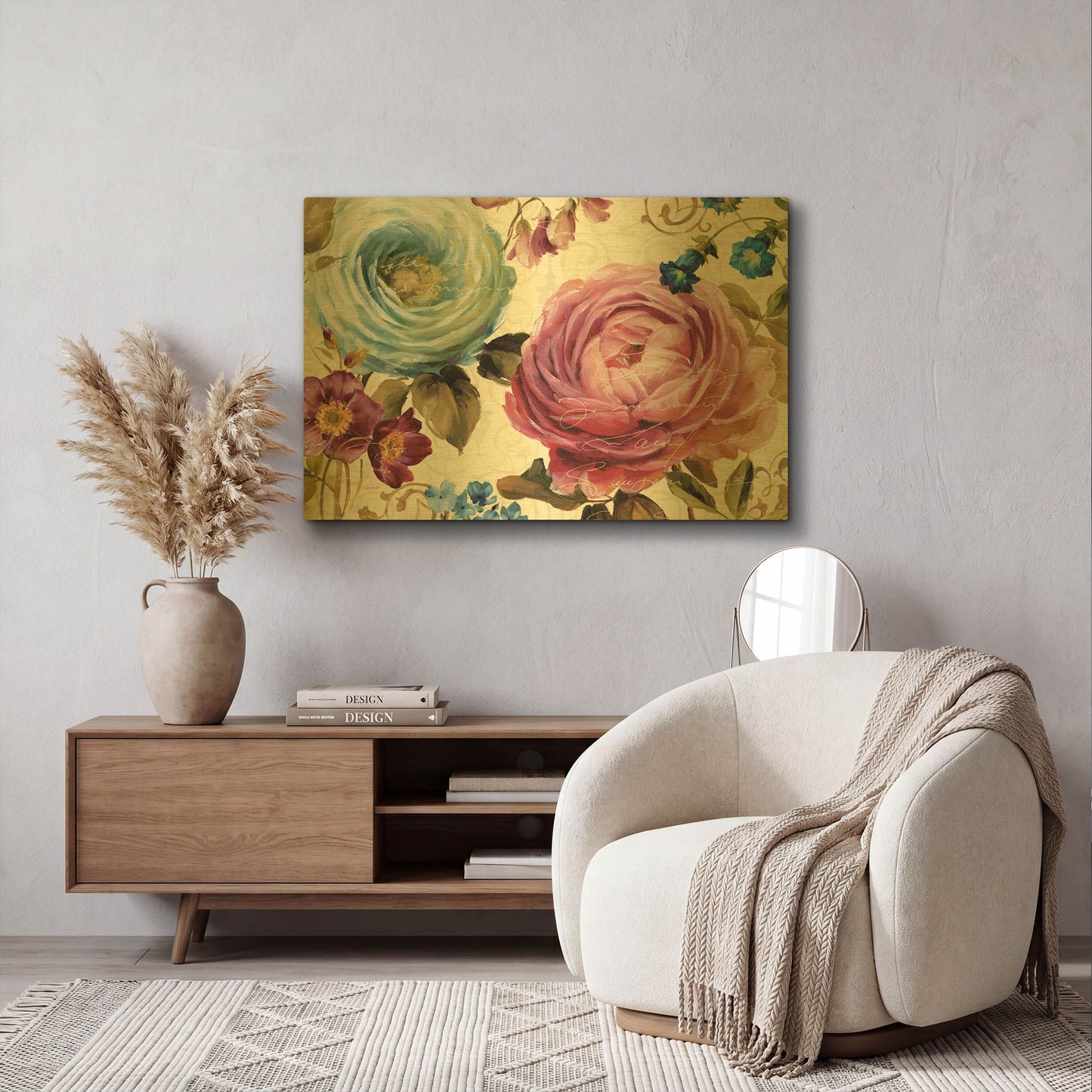 'Victorias Dream III' By Lisa Audit Gold Metal Wall Art