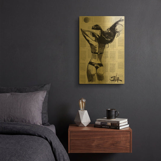 'In The Summertime' By Loui Jover Gold Metal Wall Art