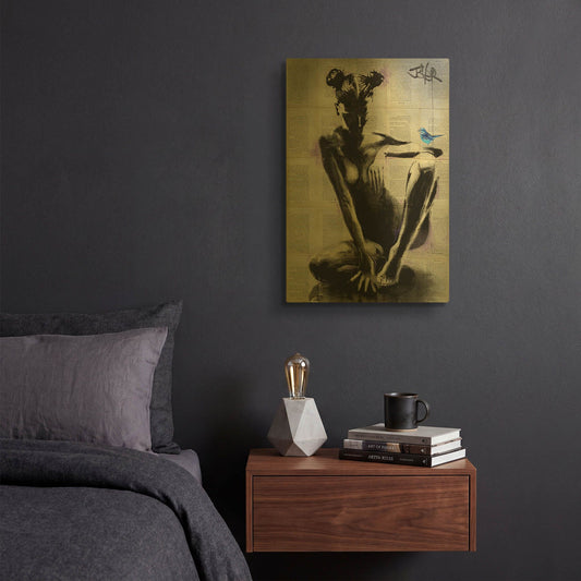 'Mischief And Hope' By Loui Jover Gold Metal Wall Art