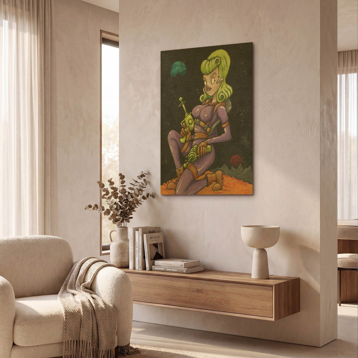'Josie Jupiter' By Craig Snodgrass Gold Metal Wall Art