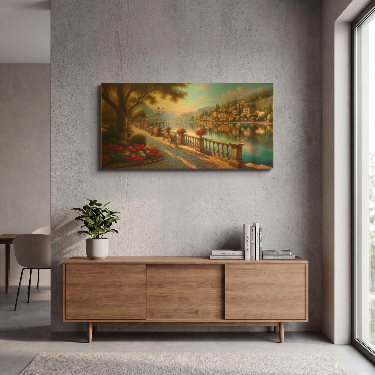 'Somewhere In Italy' By Rich Monet Gold Metal Wall Art