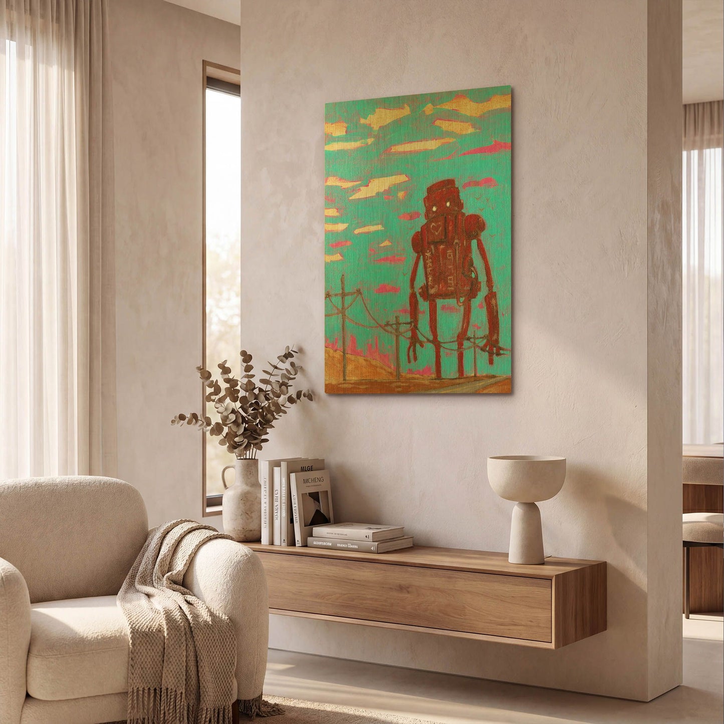 'Zapow Art' By Craig Snodgrass Gold Metal Wall Art