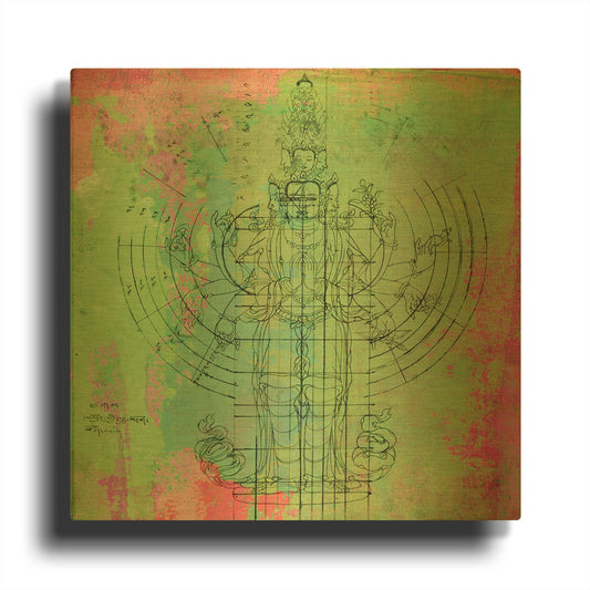 'Oneness' By Elena Ray Gold Metal Wall Art