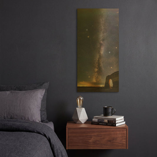 'Milky Way Magic' By Darren White Gold Metal Wall Art